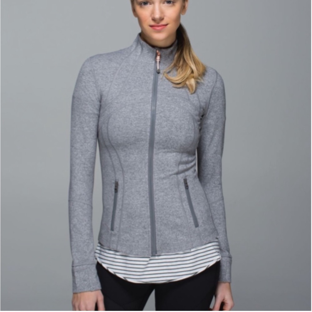 Grey Lululemon scuba Zip up